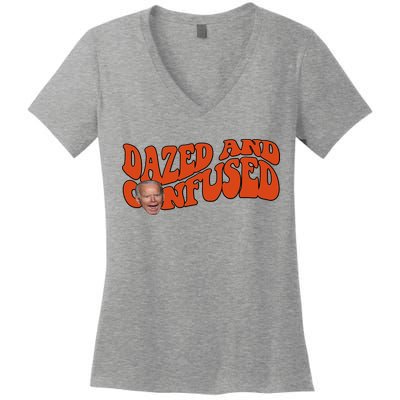 Dazed And Confused Funny Joe Biden Retro Women's V-Neck T-Shirt