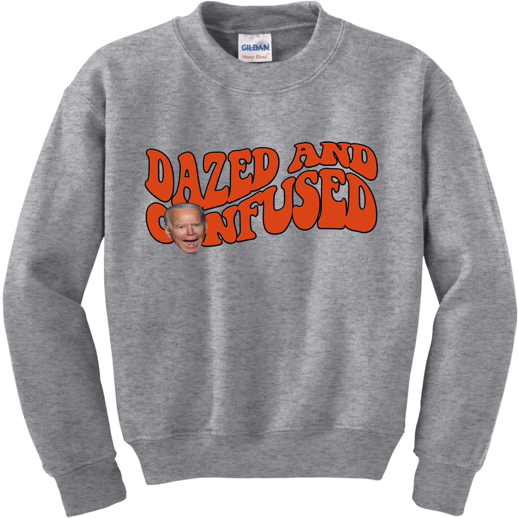 Dazed And Confused Funny Joe Biden Retro Kids Sweatshirt