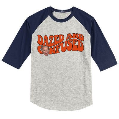 Dazed And Confused Funny Joe Biden Retro Kids Colorblock Raglan Jersey