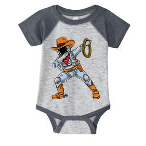 Dabbing Astronaut Cowboy Space Halloween Infant Baby Jersey Bodysuit