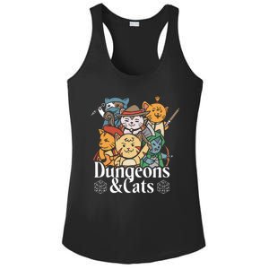 Dungeons And Cats Ladies PosiCharge Competitor Racerback Tank