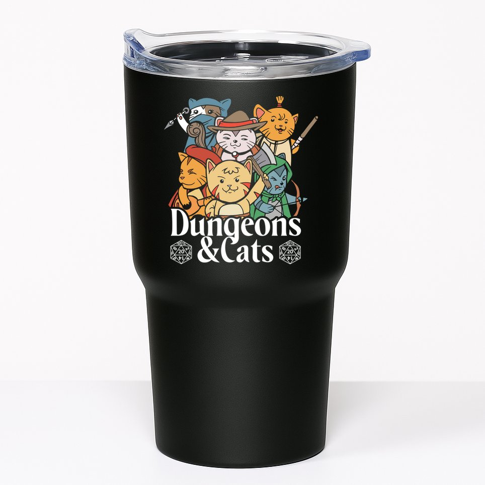 Dungeons And Cats Tumbler