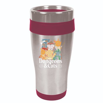 Dungeons And Cats 16oz Travel Tumbler