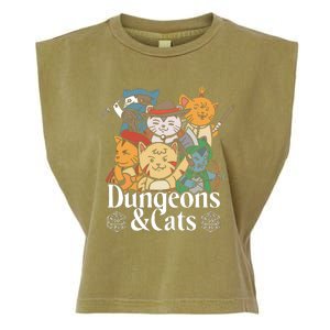 Dungeons And Cats Garment-Dyed Women's Muscle Tee