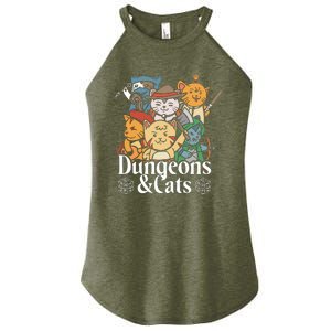 Dungeons And Cats Women's Perfect Tri Rocker Tank