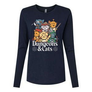 Dungeons And Cats Womens Cotton Relaxed Long Sleeve T-Shirt