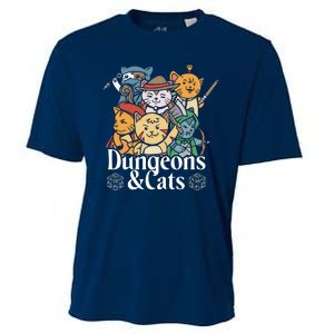 Dungeons And Cats Cooling Performance Crew T-Shirt