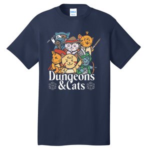 Dungeons And Cats Tall T-Shirt