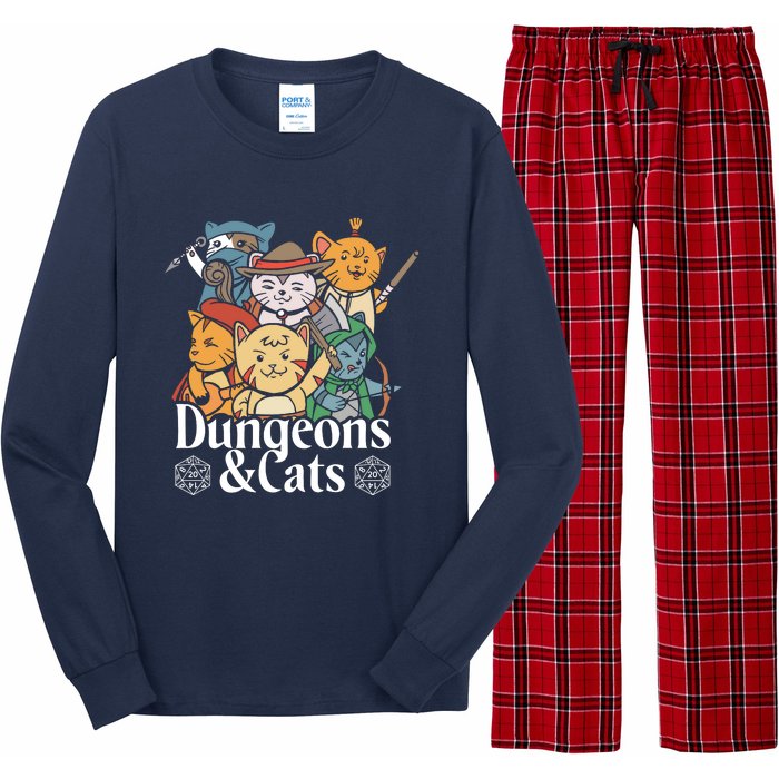 Dungeons And Cats Long Sleeve Pajama Set