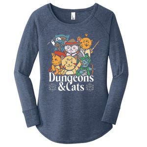 Dungeons And Cats Women's Perfect Tri Tunic Long Sleeve Shirt