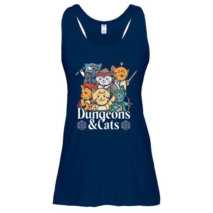 Dungeons And Cats Ladies Essential Flowy Tank