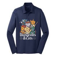 Dungeons And Cats Silk Touch Performance Long Sleeve Polo