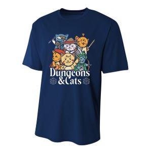 Dungeons And Cats Performance Sprint T-Shirt