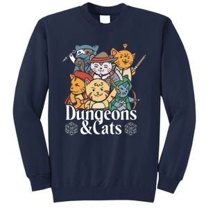 Dungeons And Cats Tall Sweatshirt