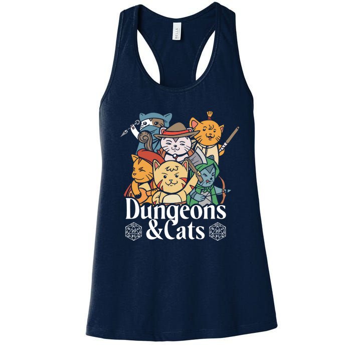 Dungeons And Cats Women's Racerback Tank