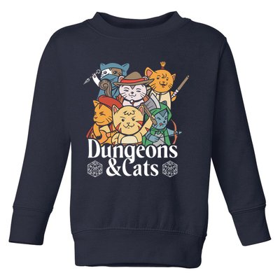 Dungeons And Cats Toddler Sweatshirt