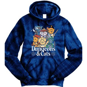 Dungeons And Cats Tie Dye Hoodie