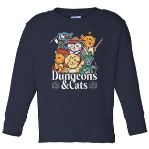 Dungeons And Cats Toddler Long Sleeve Shirt