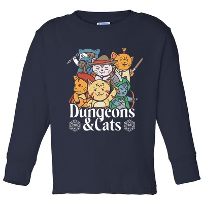 Dungeons And Cats Toddler Long Sleeve Shirt