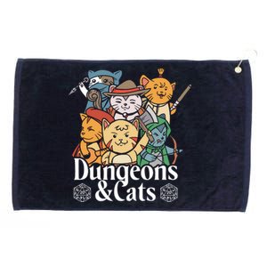 Dungeons And Cats Grommeted Golf Towel