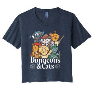 Dungeons And Cats Women's Crop Top Tee