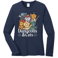 Dungeons And Cats Ladies Long Sleeve Shirt