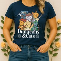 Dungeons And Cats Womens T-Shirt