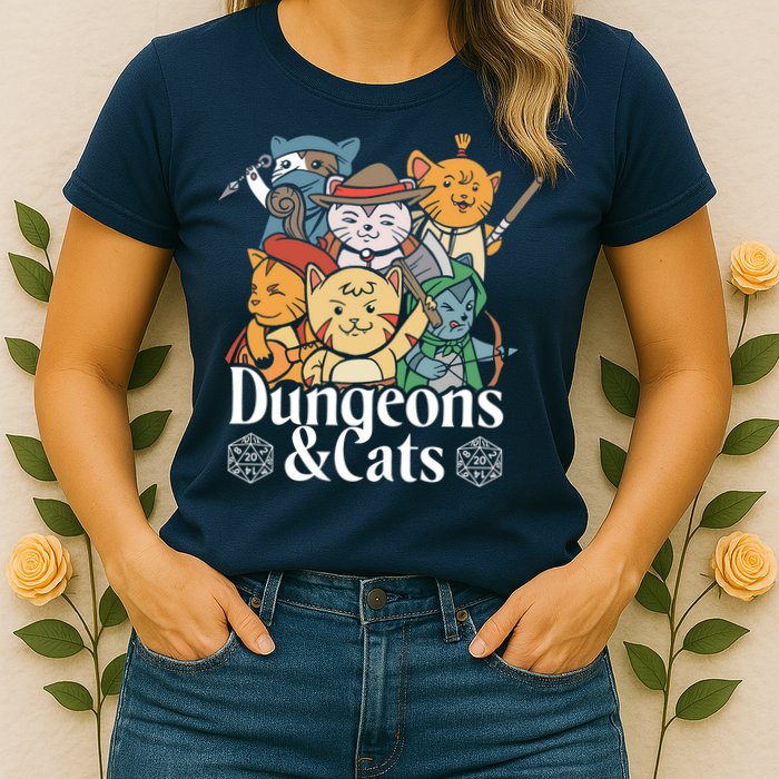 Dungeons And Cats Womens T-Shirt