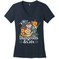 Dungeons And Cats Women's V-Neck T-Shirt