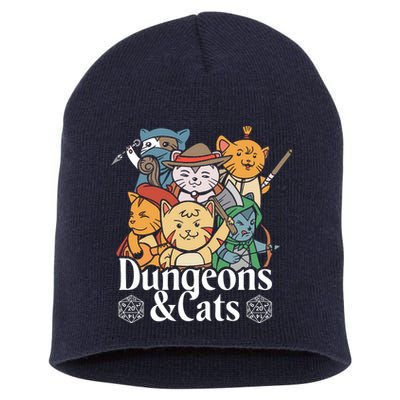 Dungeons And Cats Short Acrylic Beanie