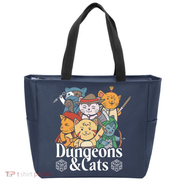Dungeons And Cats Zip Tote Bag
