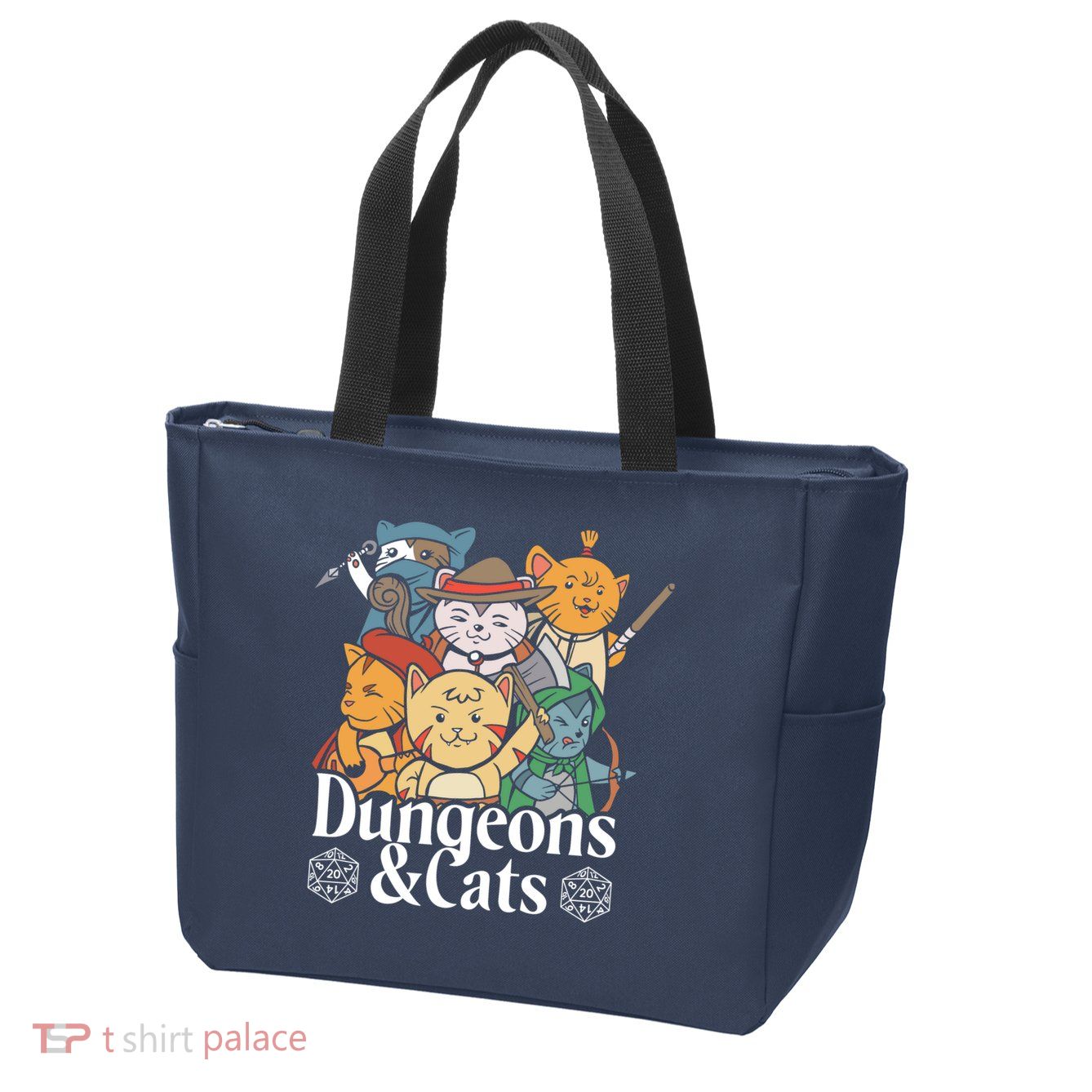 Dungeons And Cats Zip Tote Bag