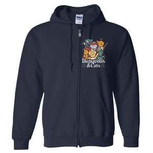 Dungeons And Cats Full Zip Hoodie