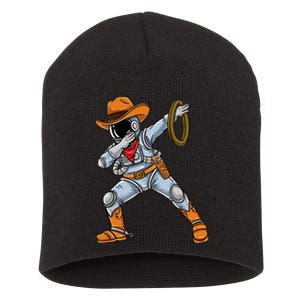 Dabbing Astronaut Cowboy Space Halloween Short Acrylic Beanie