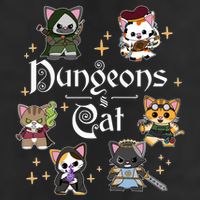 Dungeons And Cats Dungeon Master Cat Throwing Dice 7 Panel Mesh Trucker Snapback Hat