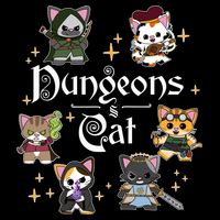 Dungeons And Cats Dungeon Master Cat Throwing Dice Bucket Hat