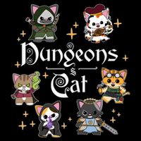 Dungeons And Cats Dungeon Master Cat Throwing Dice Flat Bill Trucker Hat