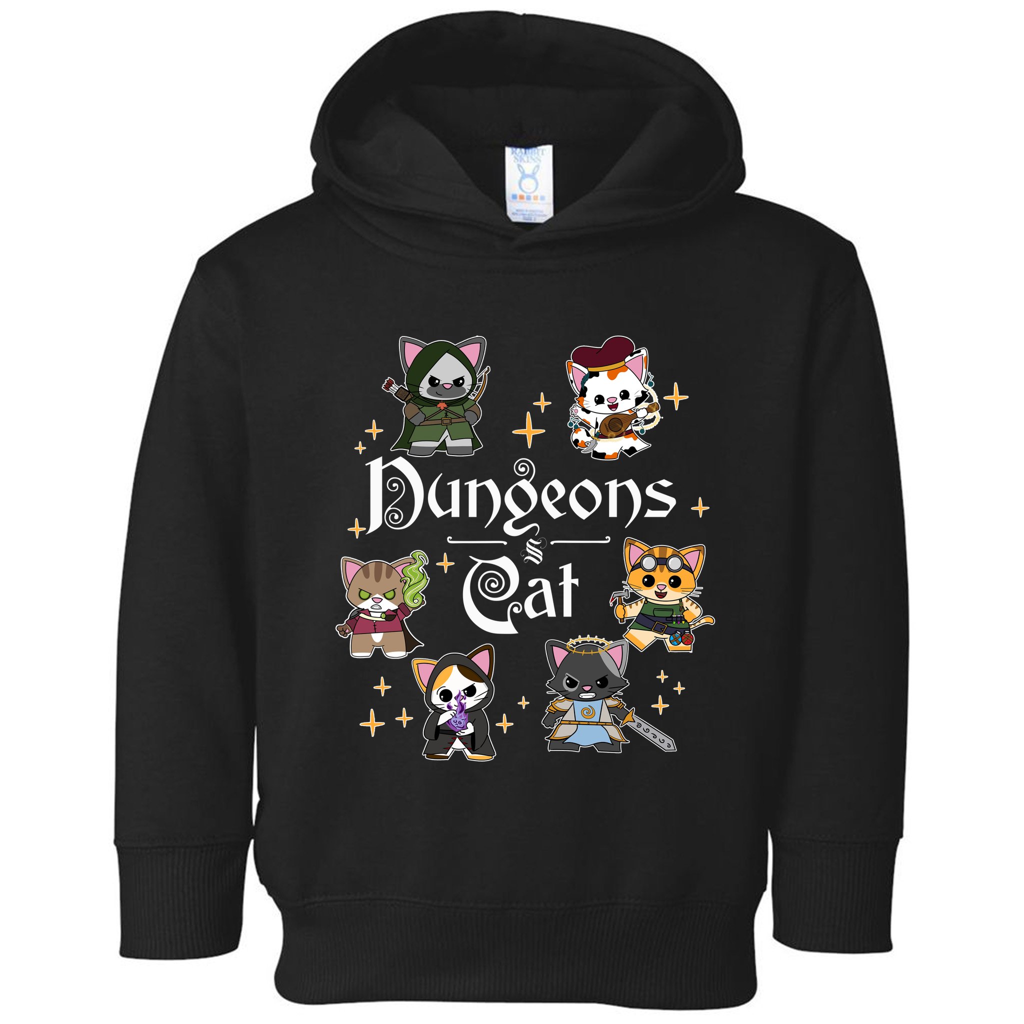 Dungeons And Cats Dungeon Master Cat Throwing Dice Toddler Hoodie