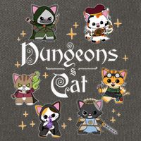 Dungeons And Cats Dungeon Master Cat Throwing Dice Cotton Canvas Backpack