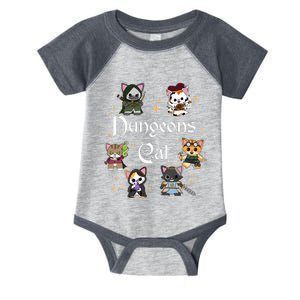 Dungeons And Cats Dungeon Master Cat Throwing Dice Infant Baby Jersey Bodysuit