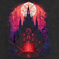 Dark Ancient Cathedral Gothic Architecture Goth Aesthetic Cool Comfort Performance Bucket Hat