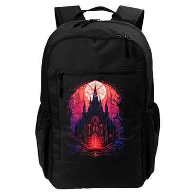 Dark Ancient Cathedral Gothic Architecture Goth Aesthetic Daily Commute Backpack