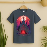 Dark Ancient Cathedral Gothic Architecture Goth Aesthetic T-Shirt