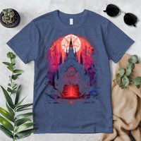 Dark Ancient Cathedral Gothic Architecture Goth Aesthetic Premium T-Shirt
