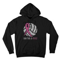 Dig A Cure Breast Cancer Awareness Volleyball Pink Out Hoodie