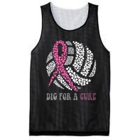 Dig A Cure Breast Cancer Awareness Volleyball Pink Out Mesh Reversible Basketball Jersey Tank