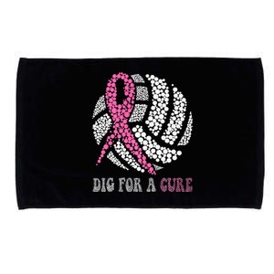 Dig A Cure Breast Cancer Awareness Volleyball Pink Out Microfiber Hand Towel