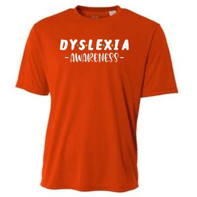 Dyslexia Awareness Celebrate Neurodiversity Support Gift Cooling Performance Crew T-Shirt