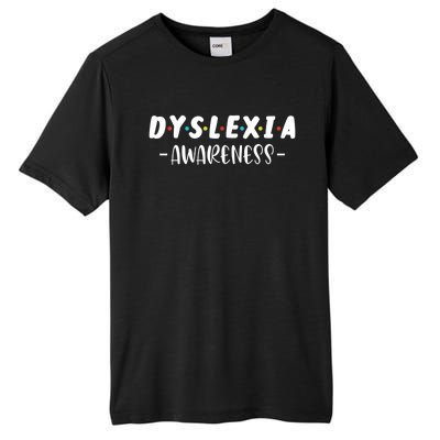 Dyslexia Awareness Celebrate Neurodiversity Support Gift Tall Fusion ChromaSoft Performance T-Shirt