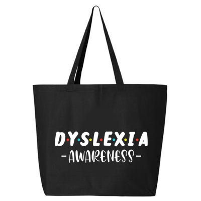 Dyslexia Awareness Celebrate Neurodiversity Support Gift 25L Jumbo Tote